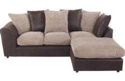 HOME New Bailey Large Jumbo Cord Right Corner Sofa - Natural